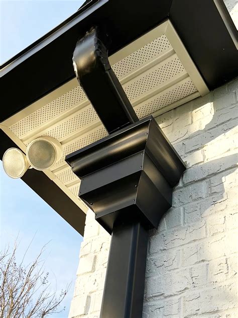 metal roof gutters scupper and collector box|rain collector gutters.